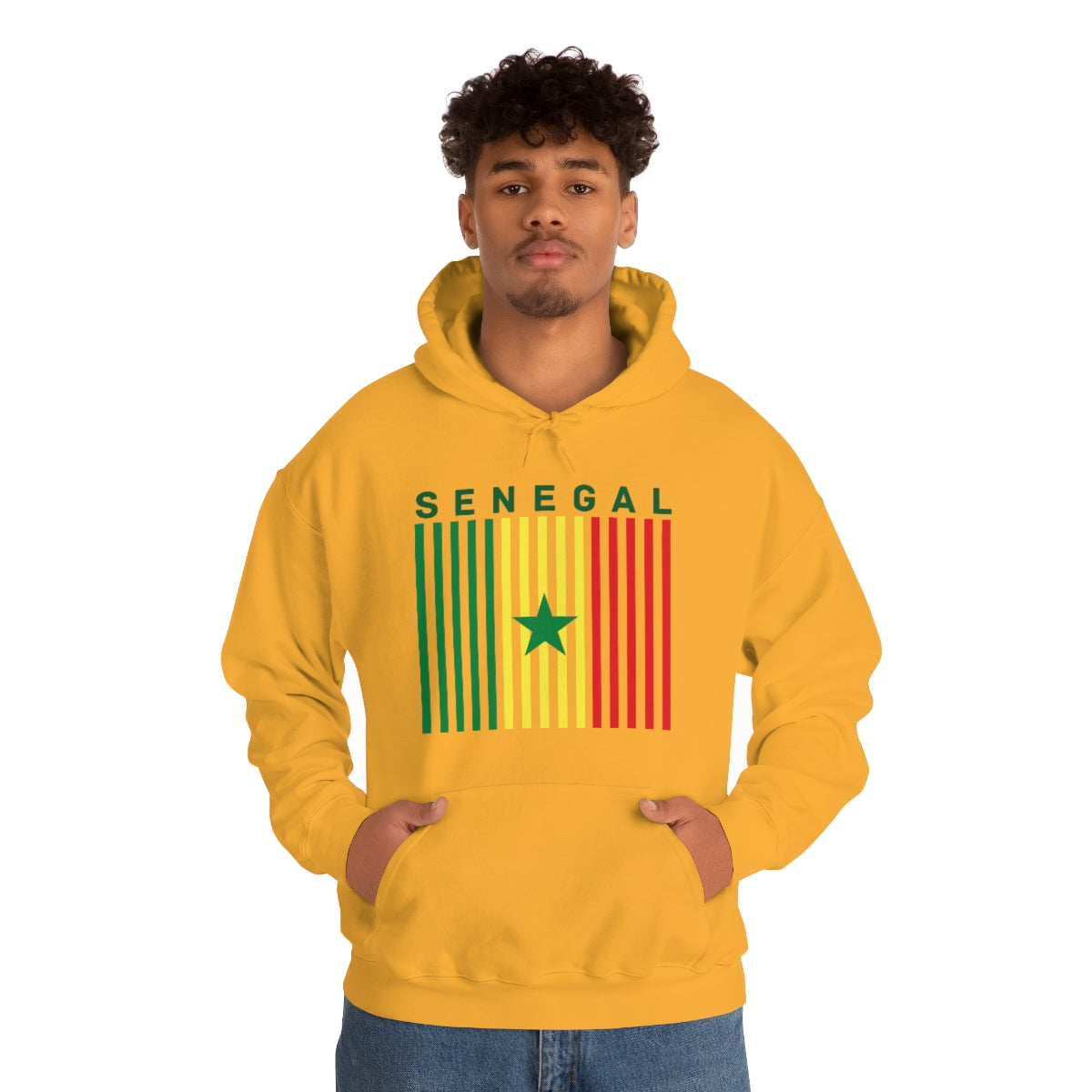 SENEGAL FLAG COLORS Unisex Heavy Blend™ Hooded Sweatshirt