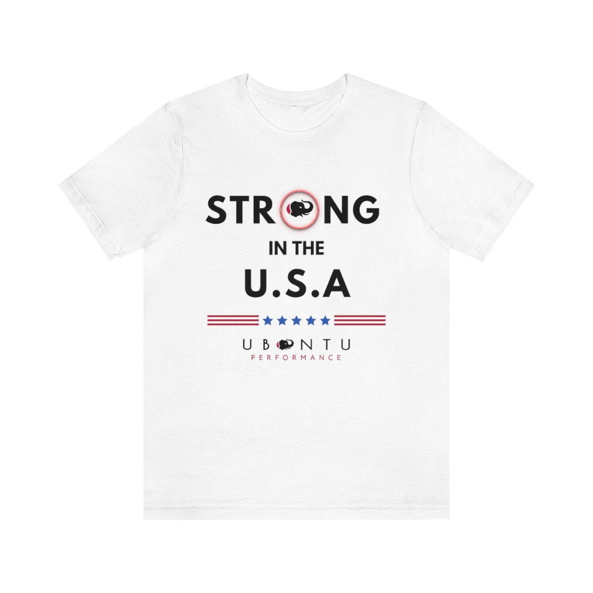 U S A flag colors  men's women's unisex tee Ubuntu Performance strong USA fans  gift t shirt