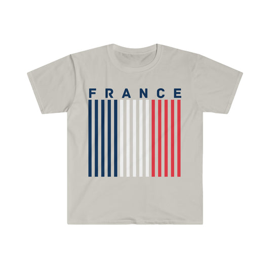 FRANCE  Flag colors , soccer fan , supporter gift Unisex Softstyle T-Shirt