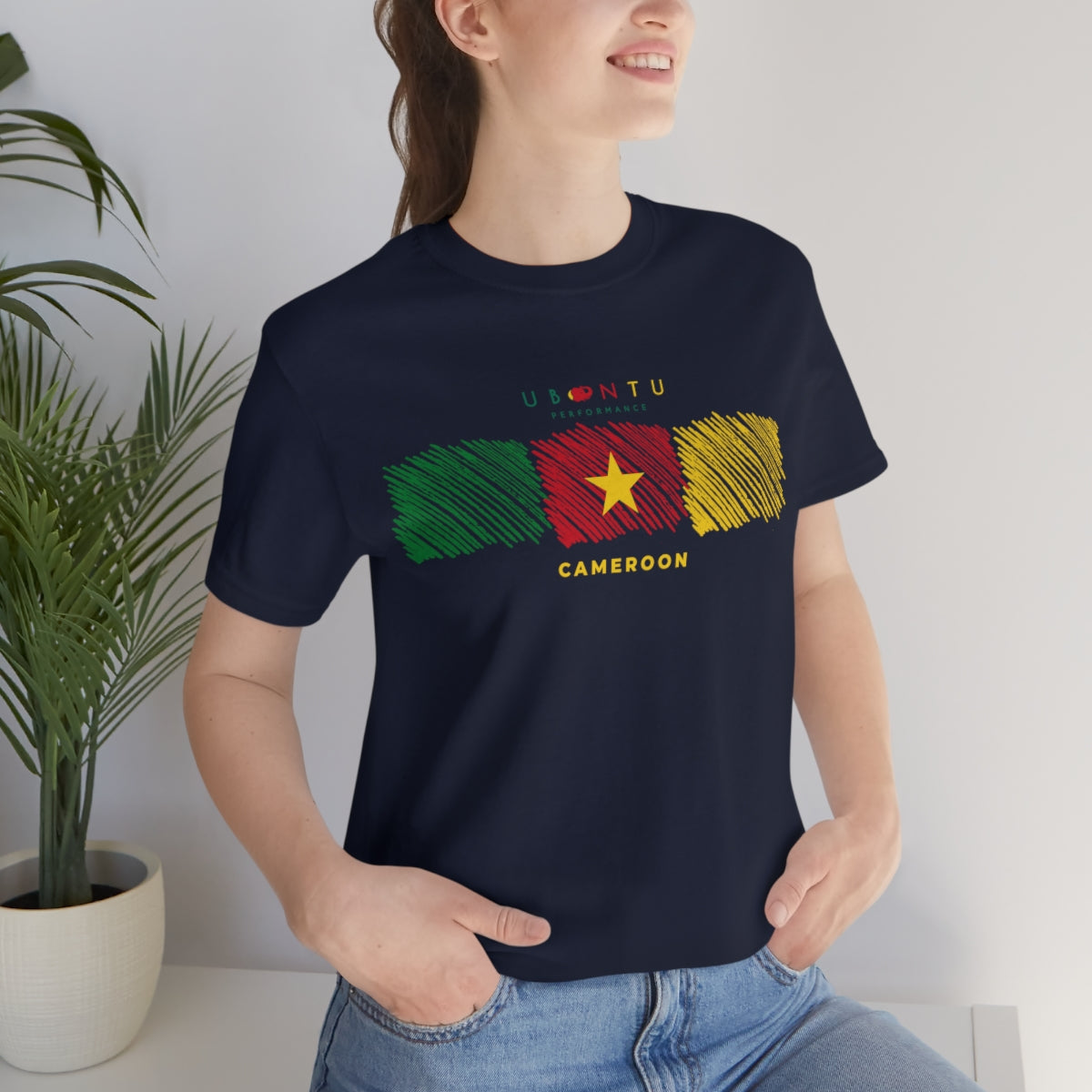 Cameroon  flag unisex men's women's tee football soccer fans  world cup gift t shirt