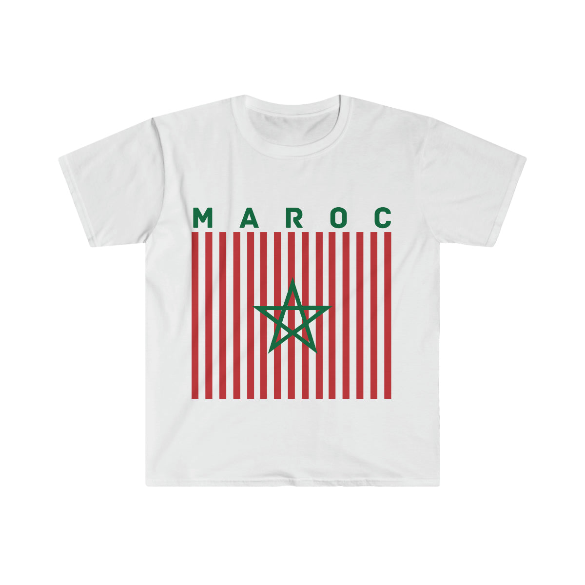 MOROCCO  Flag colors , soccer fan , supporter gift Unisex Softstyle T-Shirt