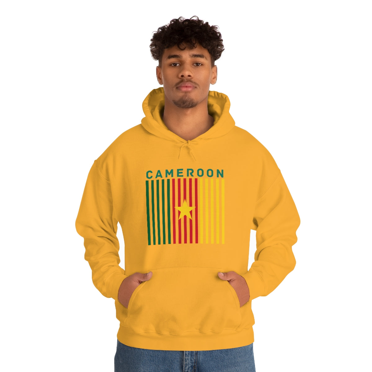 CAMEROON  FLAG COLORS Unisex Heavy Blend™ Hooded Sweatshirt