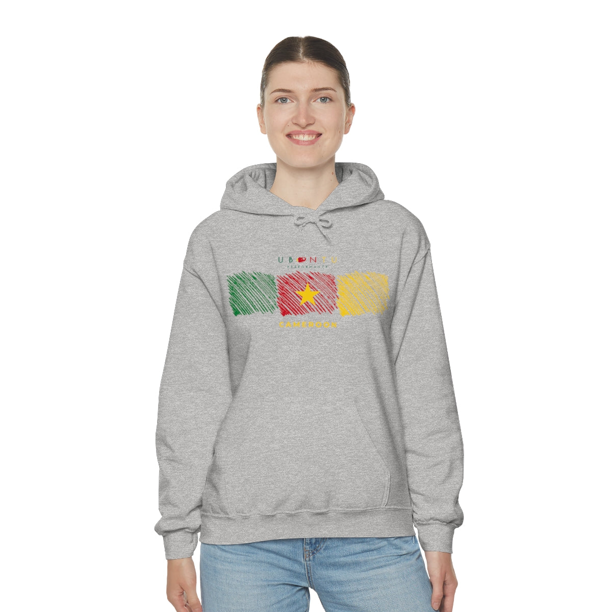 Cameroon flag colors Men's  Hooded Sweatshirt soccer football fan gift hoodie