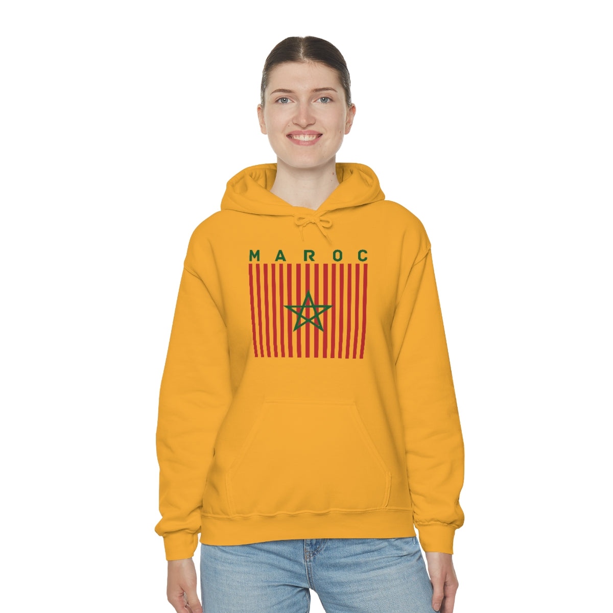 MOROCCO FLAG COLORS Unisex Heavy Blend™ Hooded Sweatshirt